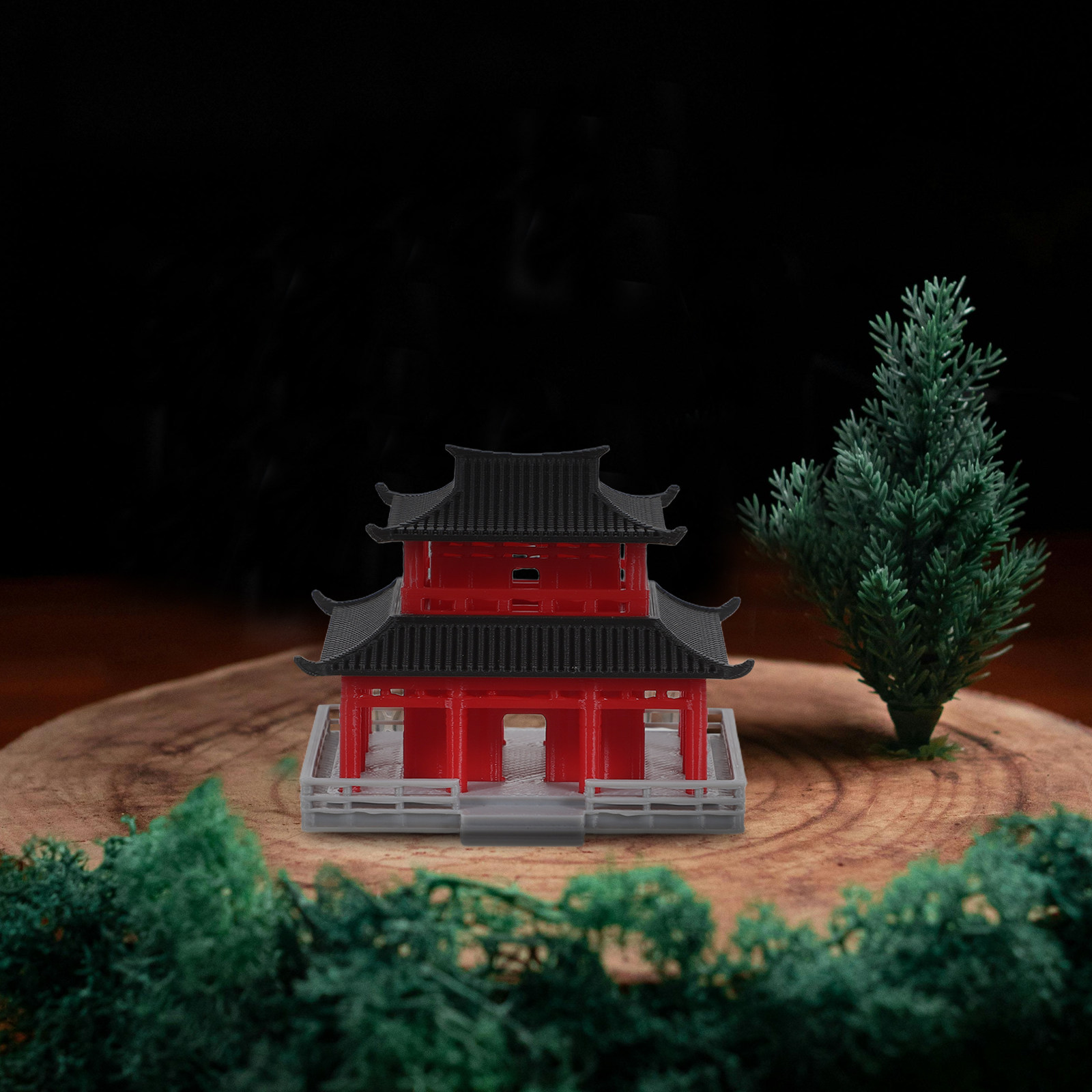 Black Red Ancient Chinese Pavi - Aquarium Decor review and price