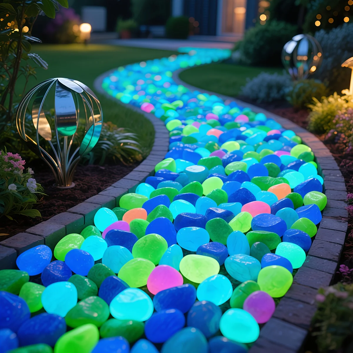 1CM 100pcs Color Goose Stone L - Fish Aquarium Home review and price