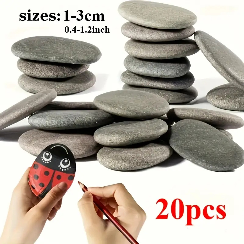 20Pcs Natural River Rocks Smoo - Fish Tank Gravel review and price