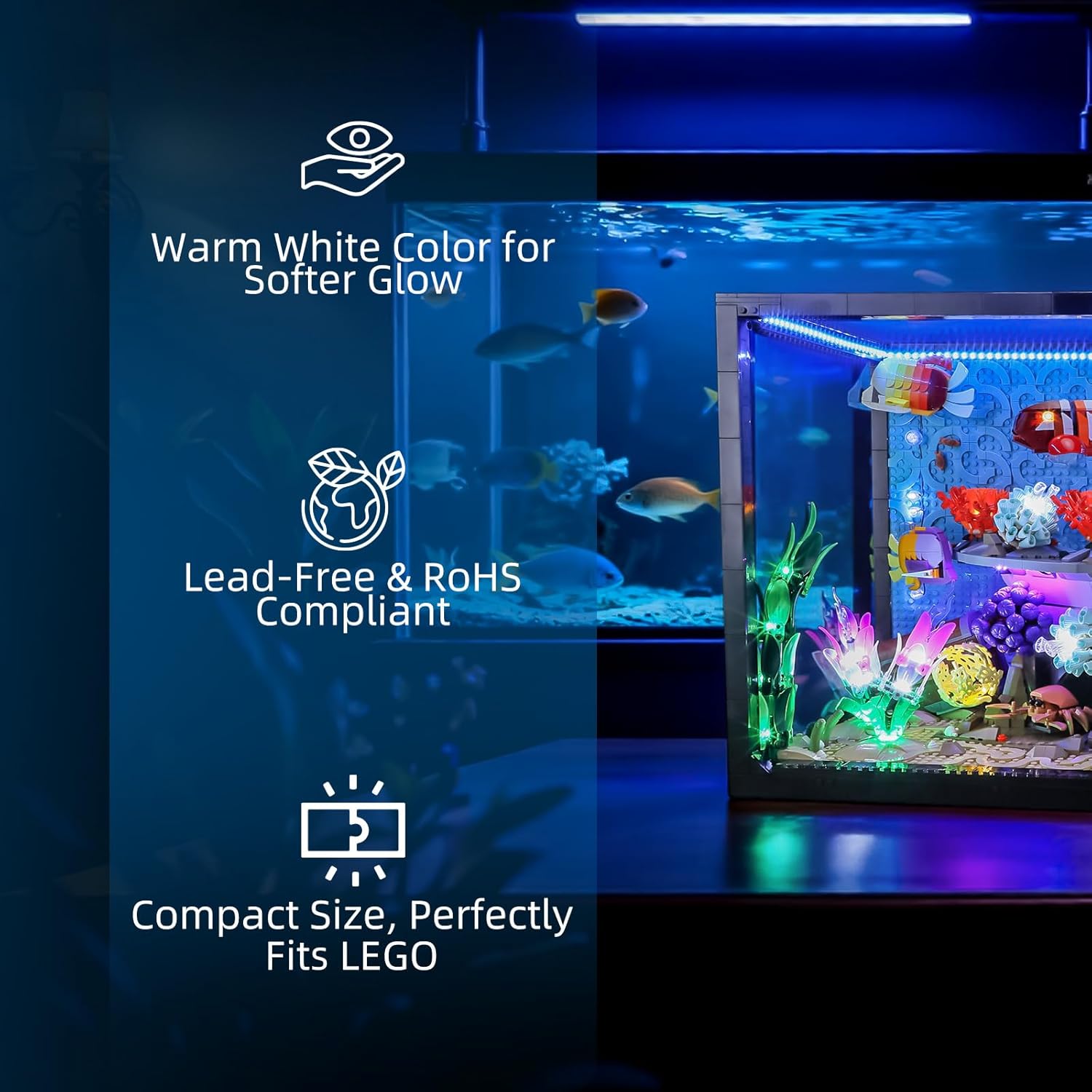 Hprosper LED Light for lego 10 - Aquarium Light review and price