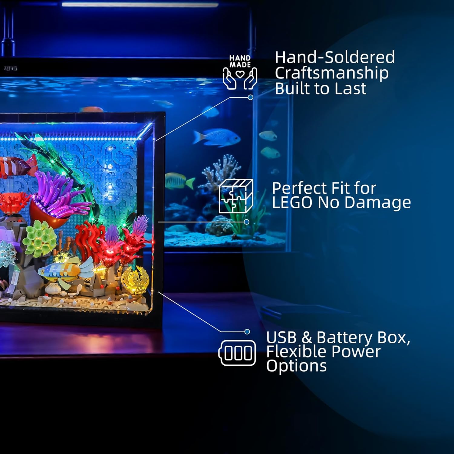 Hprosper LED Light for lego 10 - Aquarium Light review and price