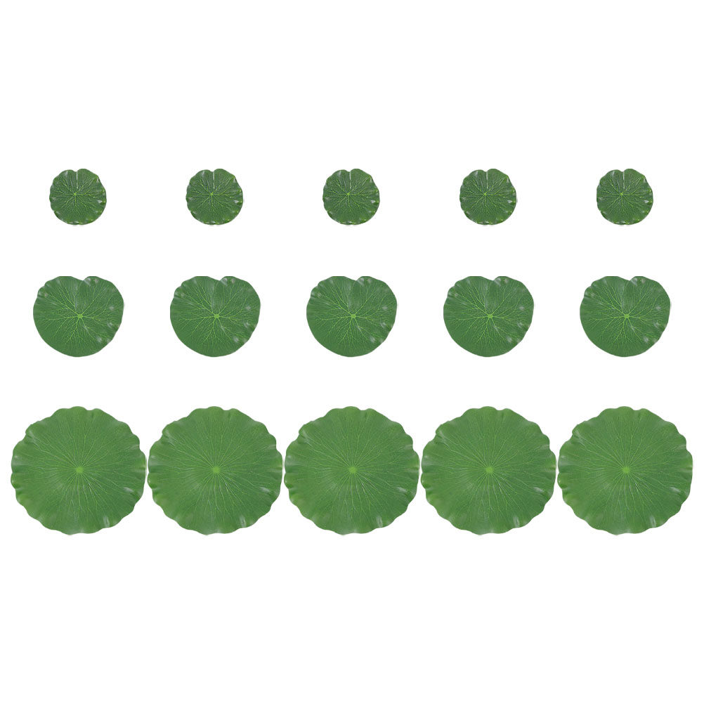 Artificial Lily Pads 15Pcs Rea - Aquarium Decor review and price