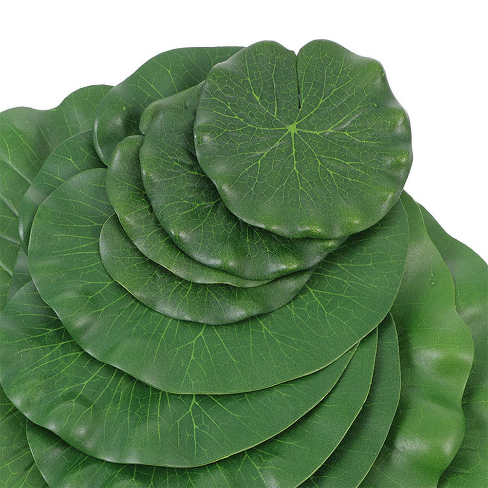 Artificial Lily Pads 15Pcs Rea - Aquarium Decor review and price