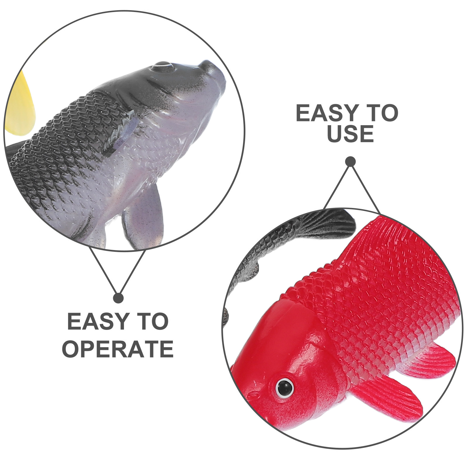 3pcs Fish Crafts Toys Realisti - Fish Aquarium Home review and price