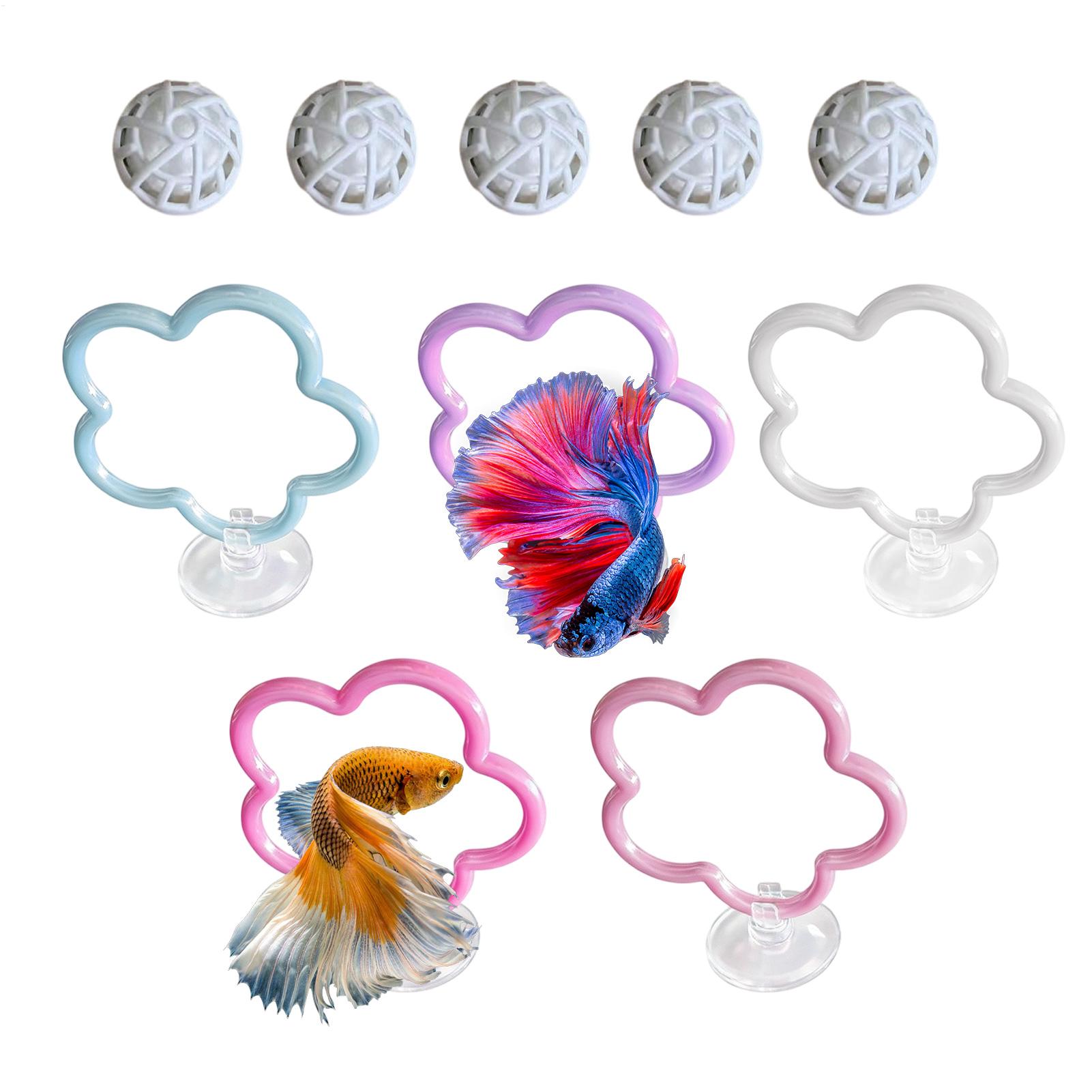 Betta Fish Toys 5 Pieces Color - Aquarium Fish Betta review and price