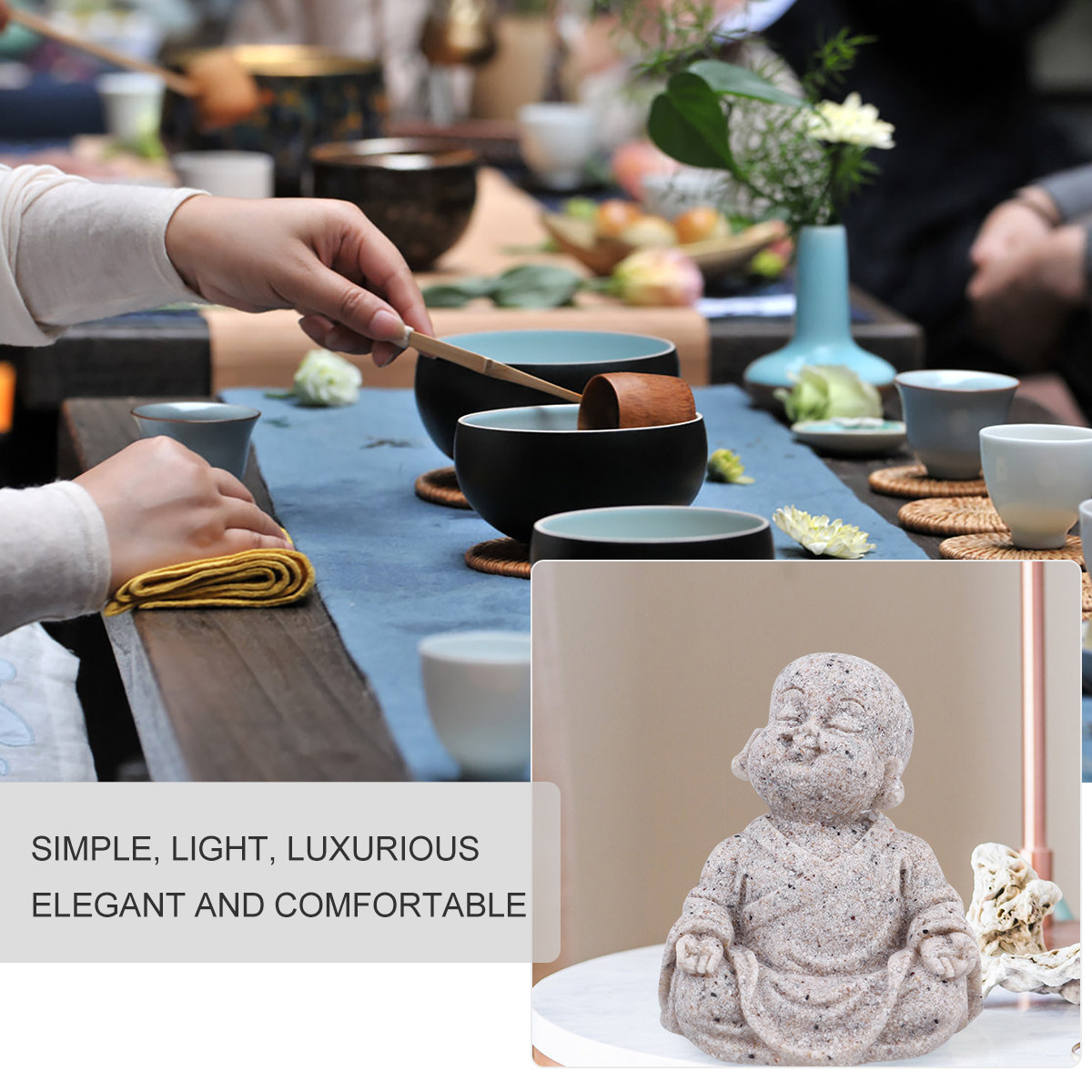 Maitreya Buddha Statue Sandsto - Aquarium Decor review and price