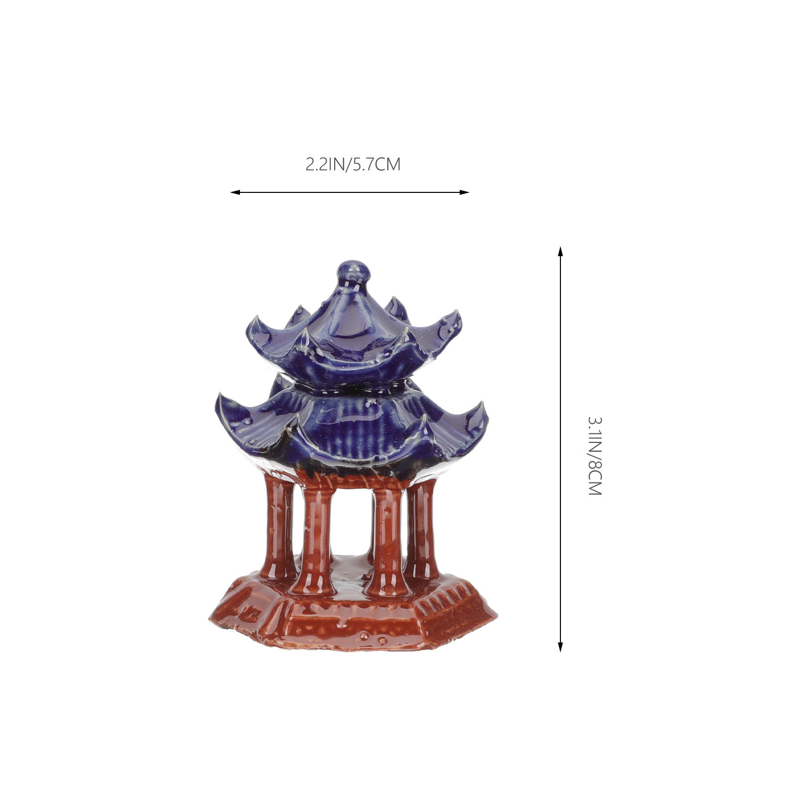 3Pcs Ceramic Pavilion Miniatur - Aquarium Decor review and price